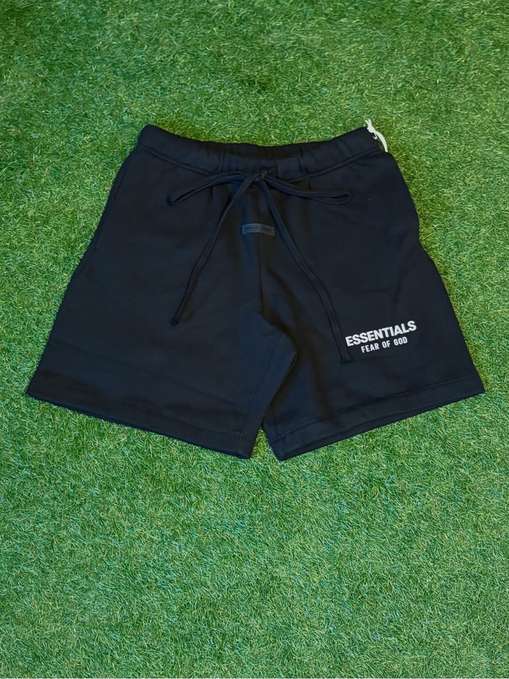 Essentials Fear Of God Jet Black Shorts